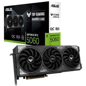 ASUS TUF Gaming NVIDIA GeForce RTX 5060 8GB GDDR7 OC Edition Graphics Card - 90YV0N00-M0NA00