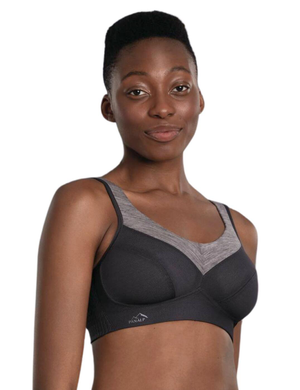 Anita Active PanAlp Wool Sports Bra - Anthracite/Melange