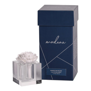 Modena Small Porcelain Diffuser, Moroccan Peony