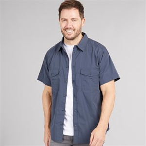 Craghoppers Mens Kiwi Short Sleeve Shirt Ombre Blue