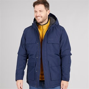 Craghoppers Mens Burland AquaDry Waterproof Insulated Jacket Blue Navy
