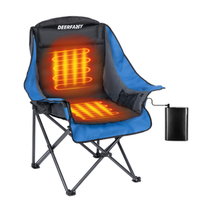DEERFAMY Heated Camping Chair with 12V Battery Pack