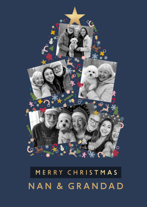 Nan And Grandad Photo Upload Christmas Card