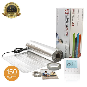 Underfloor Heating Foil Mat 150w - 16sqm, M5 Manual Thermostat