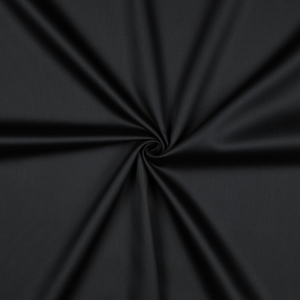 Tissu satin de coton - Noir