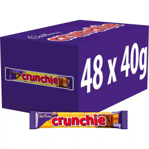 Cadbury Crunchie Chocolate Bar 40g (Box of 48)