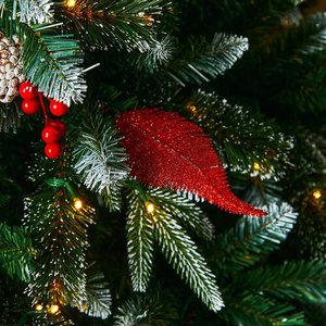 Red Feathers Tree Decoration 8 Pack
