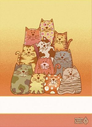 Kitchen towel - A.Mici - Red-Yellow