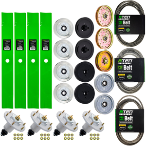 Deck Rebuild Kit Blade Spindle Belt Idler for Exmark Lazer Z X-Series 96-Inch