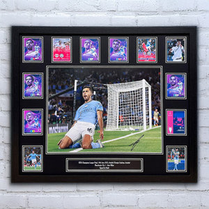 Rodri Signed Manchester City Photo - Framed