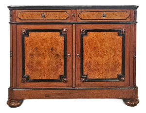 19th Century French Louis Philippe Two-Drawer Cabinet. Two Available