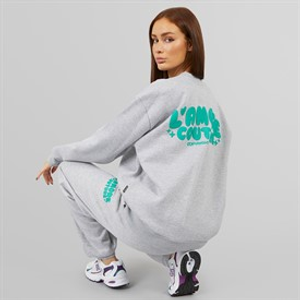 L'amore Couture Womens Breba Tracksuit Grey Marl