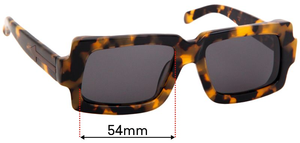 Sunglass Fix Replacement Lenses for Karen Walker Dandy - 54mm Wide