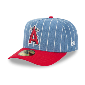 LA Angels MLB Parallel Red 59FIFTY A-Frame Fitted Cap
