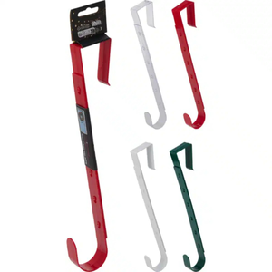 Christmas Wreath Hanger 30cm – Assorted Colours for Festive Door Displays I Each