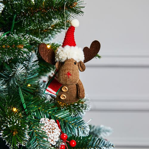 Reindeer Plush Tree Decoration
