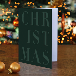 Green Christmas Card