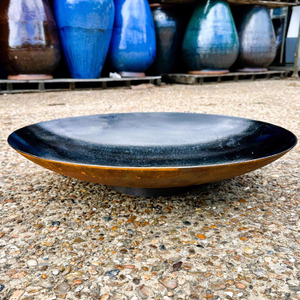 Corten Steel Lined Curved Water Bowl - 1200 Ø x 210 (H)mm