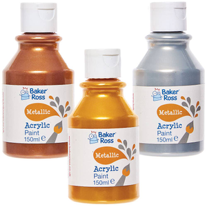 Acrylfarbe Metallic, 150 ml