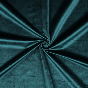 Tissu velours luxe d'ameublement - Bleu pétrole
