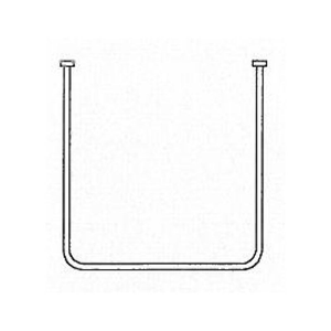 AKW U-Shaped Shower Curtain Rail 820mm x 1420mm x 820mm