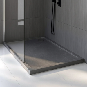 Delphi AquaStone Grey Slate Effect Rectangular Shower Tray 1000mm x 800mm