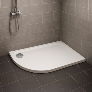 Delphi AquaSafe Anti-Slip Offset Quadrant Shower Tray 1000mm x 800mm LH