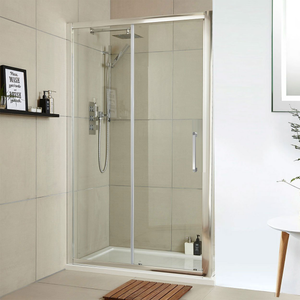 Delphi Peak Sliding Shower Door 1000mm Wide - 8mm Glass