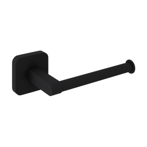 Delphi Toilet Roll Holder Without Lid - Matt Black
