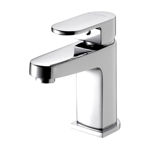 Deva Amio Mono Basin Mixer Tap with Press Top Waste - Chrome
