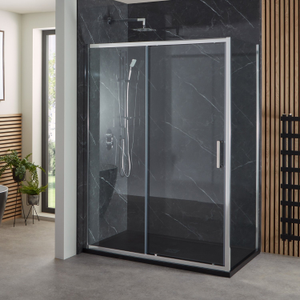Verona Uno Sliding Shower Door 1000mm Wide - 6mm Glass