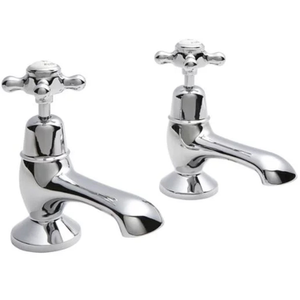 Hudson Reed Topaz Dome Bath Taps Pair - Chrome