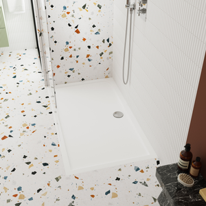 Nuie Pearlstone Slip Resistant Rectangular Shower Tray 1200mm x 700mm