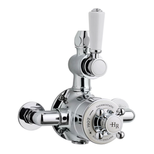 Hudson Reed Topaz Twin Exposed Shower Valve Dual Handle - Chrome