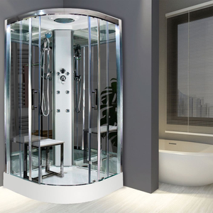 Insignia First Eco Quadrant Non Steam Shower Cabin 900mm x 900mm - Chrome Frame