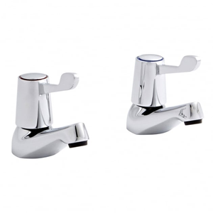 Prestige Leva 1/2 Basin Taps Pair Chrome