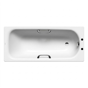 Kaldewei Saniform Plus Steel Enamel Bath with Twin Grips 1700mm x 700mm 2TH (inc Leg Set)