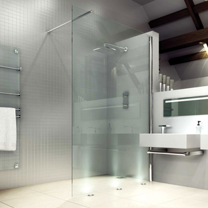 Merlyn 8 Series Wet Room Glass Panel 700mm Wide Clear Glass