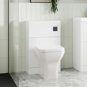 Nuie Deco Back to Wall WC Unit 500mm Wide - Satin White