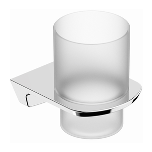 RAK Petit Square Single Tumbler and Holder - Chrome