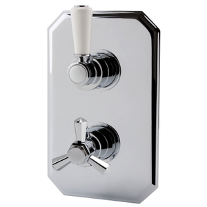 RAK Washington Thermostatic Single Outlet Concealed Shower Valve - Chrome