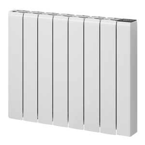 Reina Aron Die Cast Electric Horizontal Aluminium Radiator 570mm H x 360mm W - White
