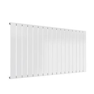 Reina Flat Single Designer Horizontal Radiator 600mm H x 1254mm W White