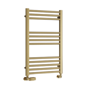 Reina Ottone Heated Towel Rail 800mm H x 500mm W - Brushed Brass