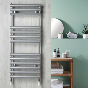 Redroom TT Designer Heated Towel Rail 675mm H x 496mm W - Titane
