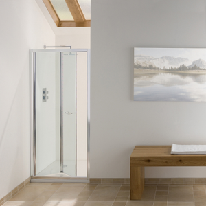 Signature Contract Bi-Fold Shower Door 750mm Wide - 6mm Glass