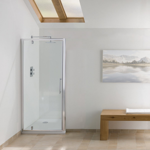 Signature Contract Pivot Shower 700mm Wide - 6mm Glass