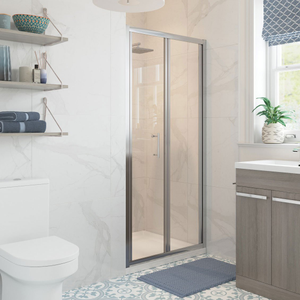 Signature Verve Bi-Fold Shower Door 700mm Wide - 5mm Glass