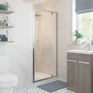 Signature Verve Pivot Shower Door 700mm Wide - 6mm Glass