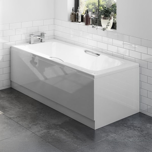 Signature Hestia Single Ended Rectangular Bath with Twin Grips 1500mm x 700mm 0 Tap Hole (inc Leg Set)